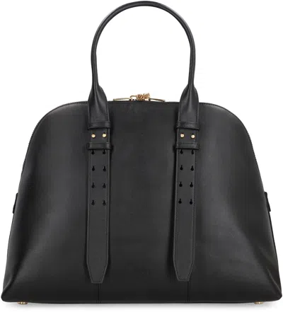 Pinko Bowling Bag Handheld Escape Bag Maxi In Leather In Black