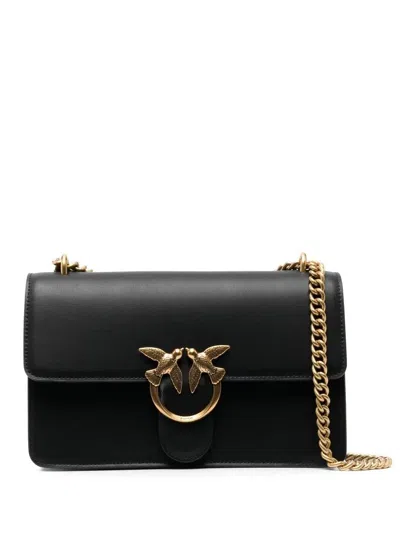 Pinko Classic Love One Crossbody Bag In Black