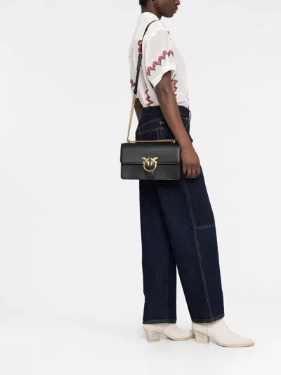 Pinko Classic Love One Crossbody Bag In Black