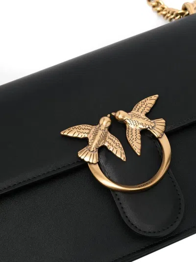 Pinko Classic Love One Crossbody Bag In Black