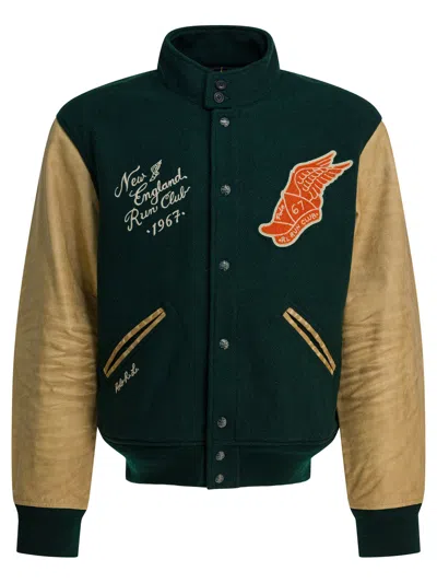 Polo Ralph Lauren "college" Bomber Jacket In Multi
