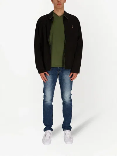 Polo Ralph Lauren Bi-swing Lightweight Zipped Jacket Clothing In Black