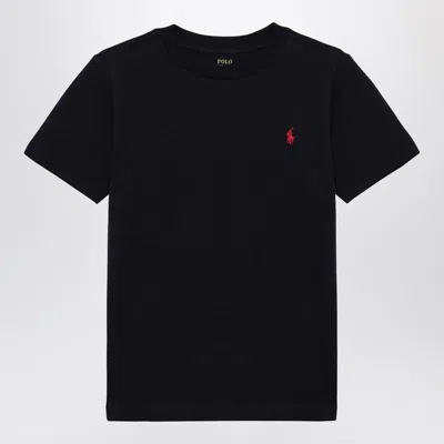 Polo Ralph Lauren T-shirt Black In Cotton Custom Slim-fit