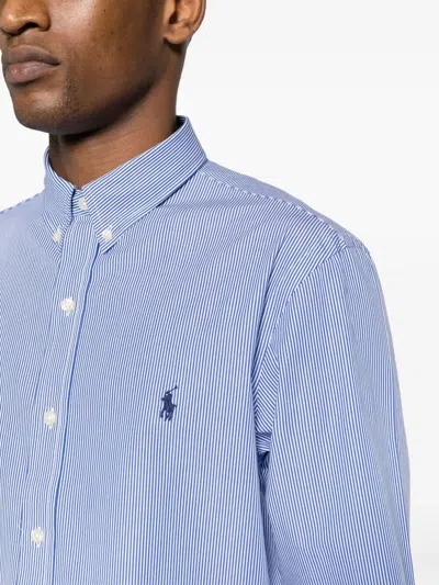 Polo Ralph Lauren Slim Fit Oxford Shirt In Blue