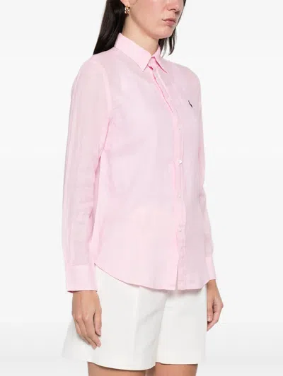 Polo Ralph Lauren Classic-fit Linen Shirt In Pink