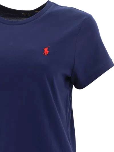 Polo Ralph Lauren Cotton Jersey T-shirt In Blue