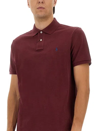 Polo Ralph Lauren Cotton Polo In Burgundy