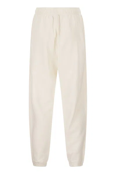 Polo Ralph Lauren Cotton Sweatpants With Logo In Neutral