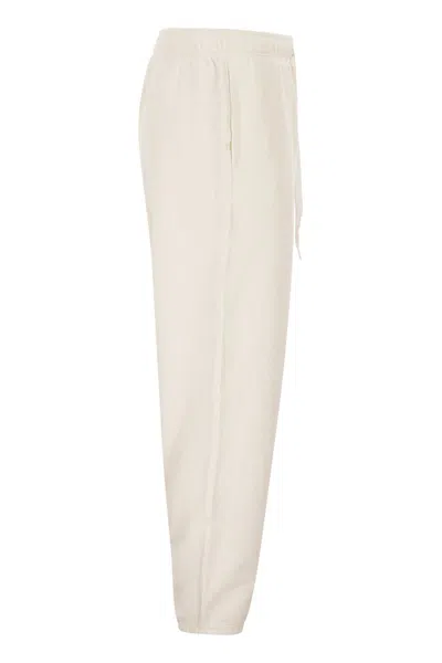 Polo Ralph Lauren Cotton Sweatpants With Logo In Neutral