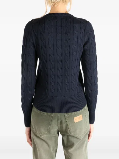 Polo Ralph Lauren Cable-knit Cotton Crewneck Cardigan