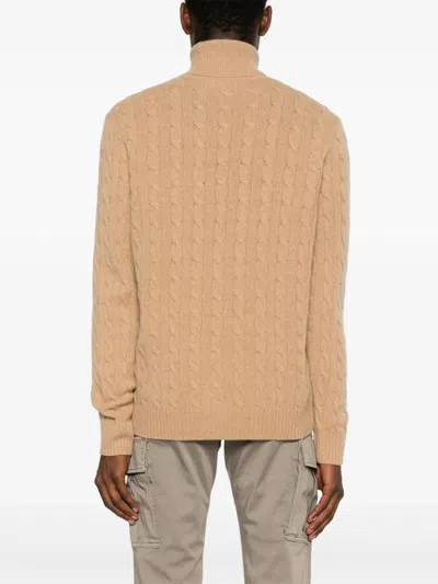 Polo Ralph Lauren Long Sleeve Pullover In Brown