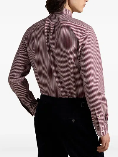 Polo Ralph Lauren Striped Long Sleeve Sport Shirt In Multi