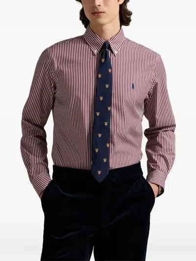 Polo Ralph Lauren Striped Long Sleeve Sport Shirt In Multi