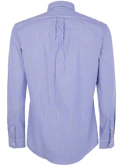 Polo Ralph Lauren Long Sleeve Sport Shirt In Blue