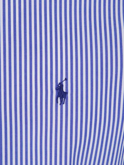 Polo Ralph Lauren Long Sleeve Sport Shirt In Blue