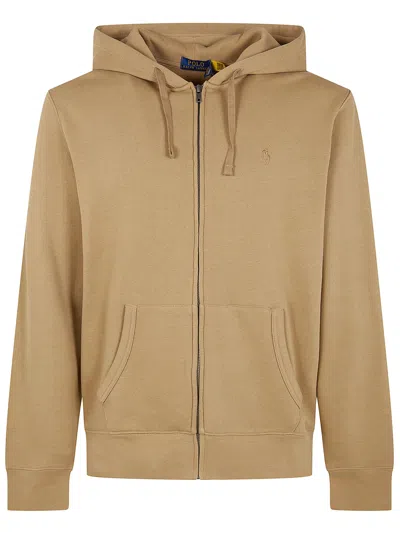 Polo Ralph Lauren Long Sleeve Sweatshirt Clothing In Brown