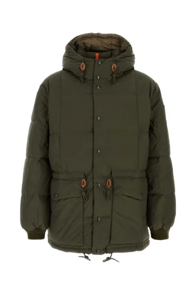 Polo Ralph Lauren Hooded Drawstring Padded Jacket In Green