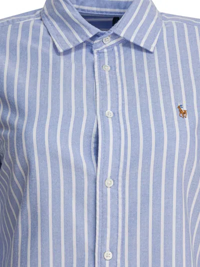 Polo Ralph Lauren Oxford" Striped Shirt In Blue