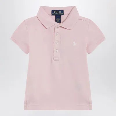 Polo Ralph Lauren Pink Cotton Polo Shirt With Embroidered Logo In Pink