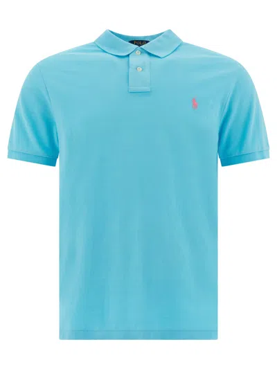 Polo Ralph Lauren Pique Polo Shirt In Blue