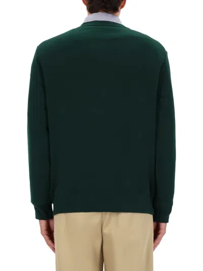 Polo Ralph Lauren Bear Graphic Crew Neck Sweatshirt In Green