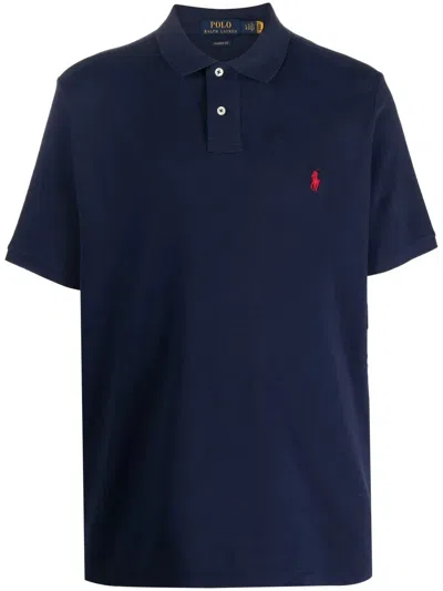 Polo Ralph Lauren Custom Slim Fit Polo Shirt In Blue