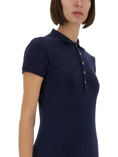 Polo Ralph Lauren Polo With Logo In Blue