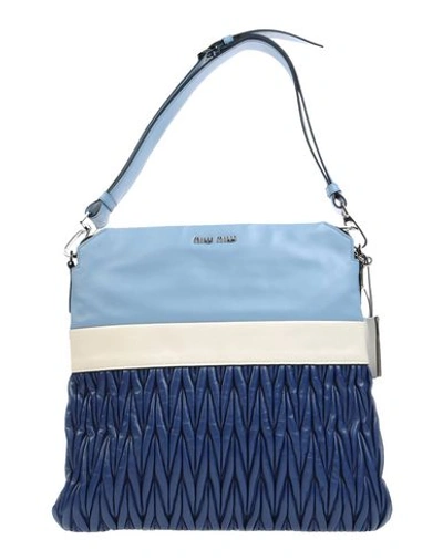 Miu Miu Handbags In Sky Blue
