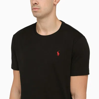 Polo Ralph Lauren T-shirt Black In Cotton Custom Slim-fit