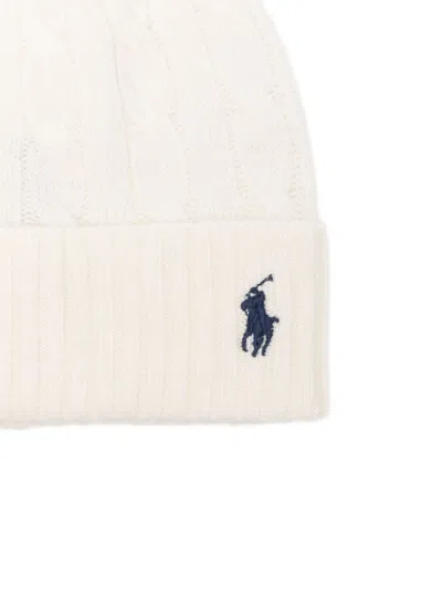 Polo Ralph Lauren Wool And Cashmere Beanie In Neutral