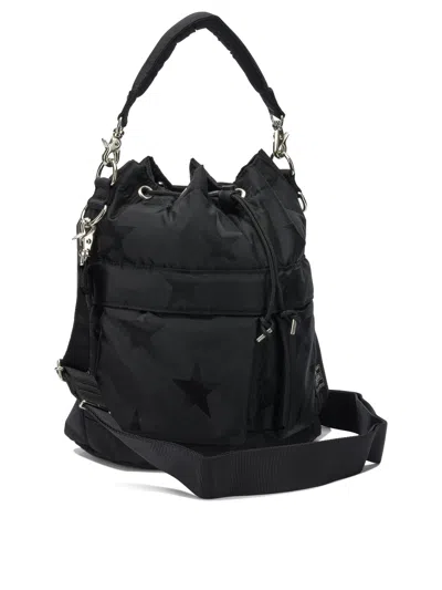 Porter Yoshida Star Pattern Crossbody Messenger Bag In Black
