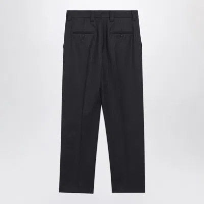 Prada Safety Pin Wool Tailored Pants In Black