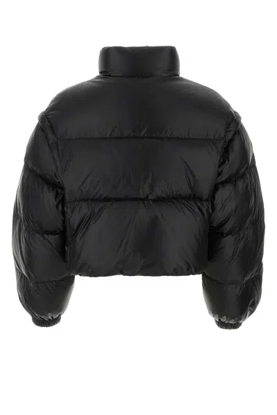 Prada Black Nylon Down Jacket In Black