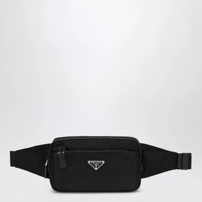 Prada Logo-plaque Fanny Pack In Black
