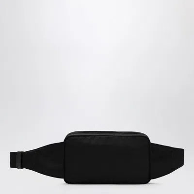 Prada Logo-plaque Fanny Pack In Black
