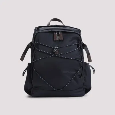 Prada Navy Blue Speedrock Backpack In Blue