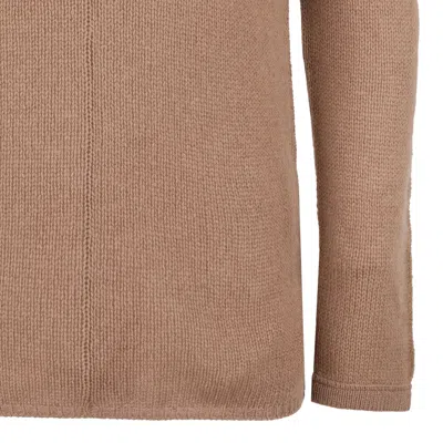 Prada Camel Cashmere Sweater In Brown