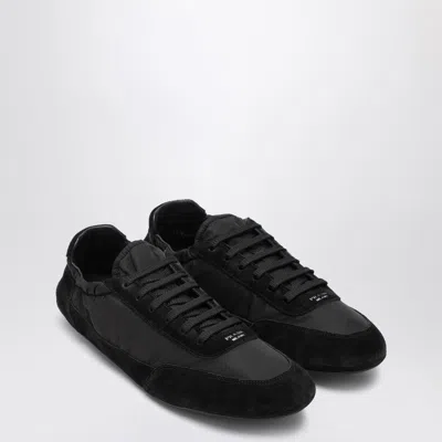 Prada Collapse Re-nylon And Suede Elasticized Sneakers