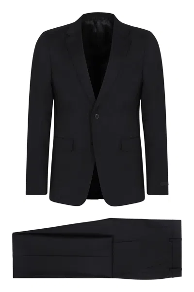 Prada Complete Two Pieces In Wool In Black