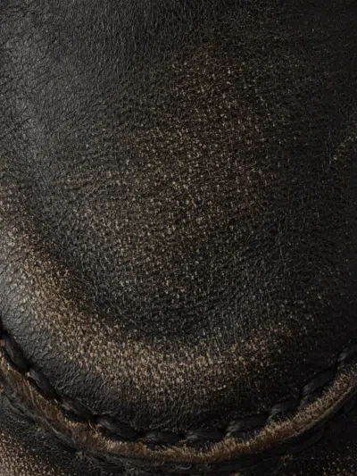 Prada Deconstructed And Flexible Nappa Leather Loafers Shoes In Black