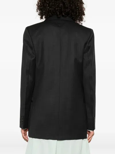 Prada Single-breasted Two-button Jacket In Black