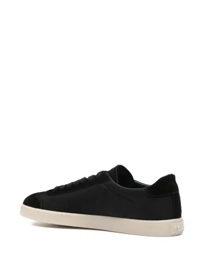 Prada Midnight Blue Re-nylon And Suede Sneakers
