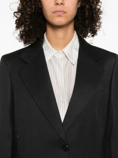Prada Single-breasted Two-button Jacket In Black