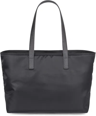 Prada Re-edition 1978 Medium Re-nylon And Saffiano Leather Tote Bag In Gray