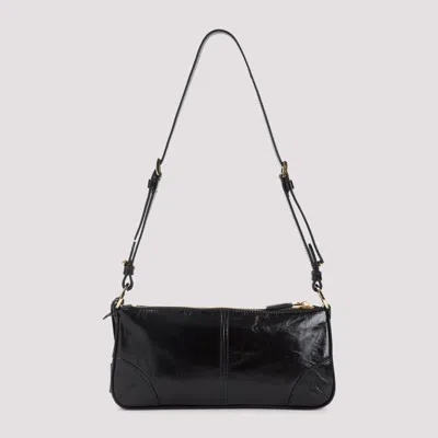 Prada Re-edition 2002 Medium Shiny Finish Leather Shoulder Bag In Black