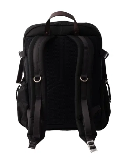 Prada Versatile Backpack With Multiple Storage Options In Black