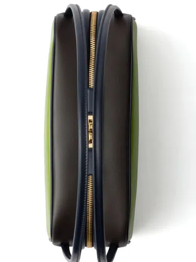 Prada Borsa A Spalla In Pelle Verde Donna In F04is Felce Ebano Baltico