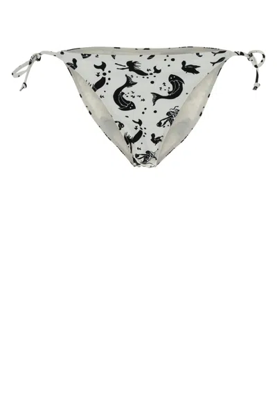 Prada Tie-side Printed Bikini Bottom In Multi