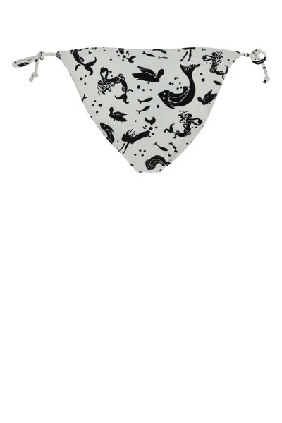 Prada Tie-side Printed Bikini Bottom In Multi