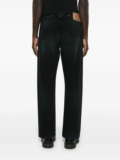 Prada Straight Leg Tapered Jeans In Black